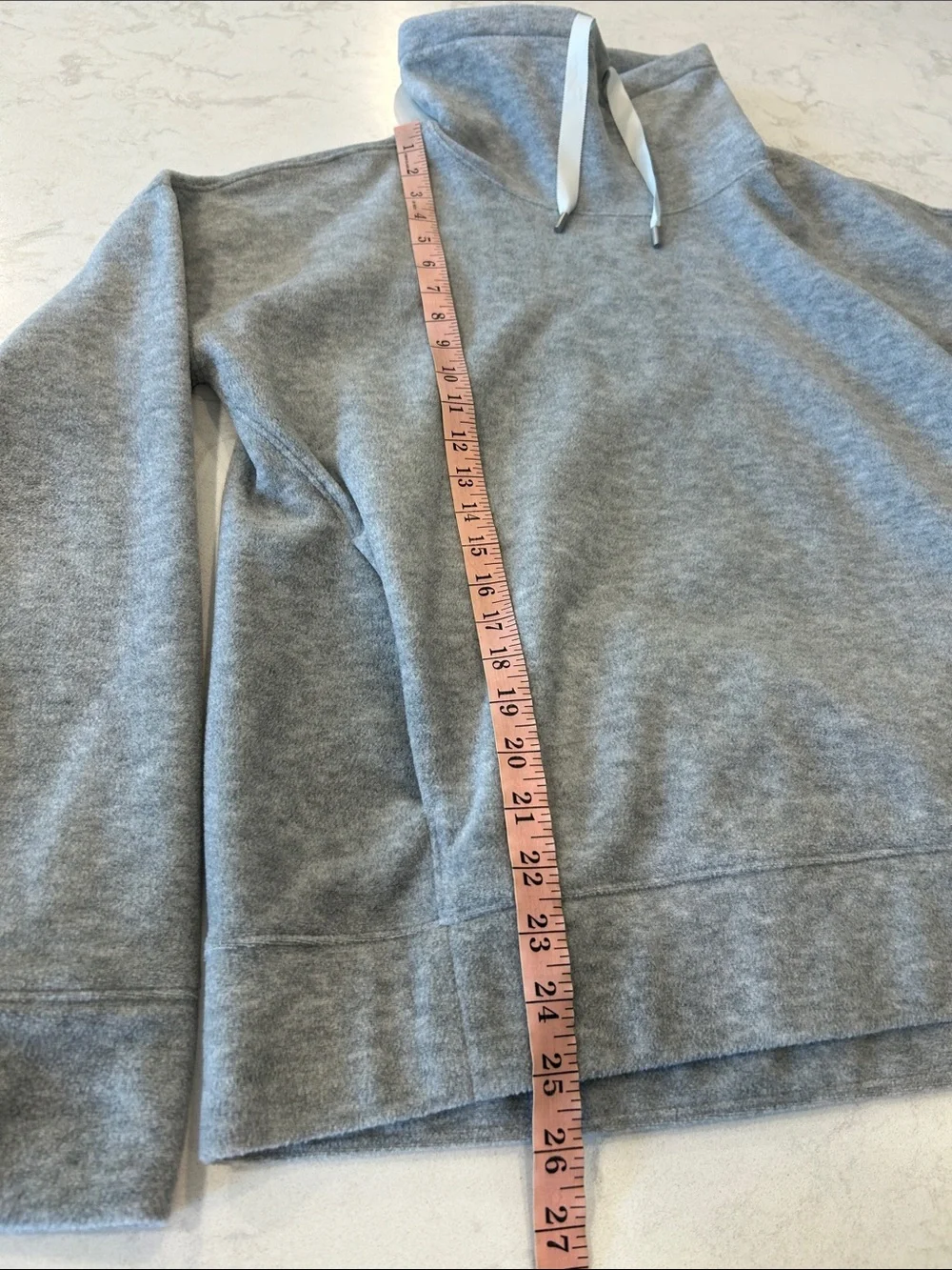 Lululemon Go Forward Pullover Fleece in heathered‎ core light grey Size 12